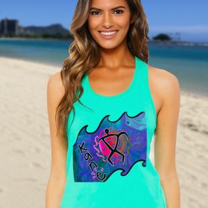 Product Image and Link for Women’s Petroglyphs Kane Racerback Tank