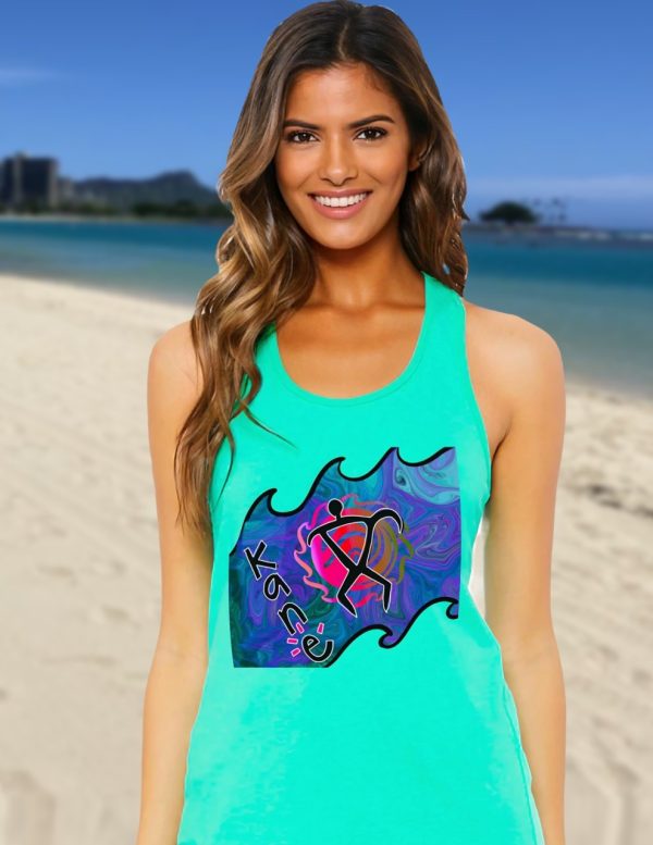 Product Image and Link for Women’s Petroglyphs Kane Racerback Tank