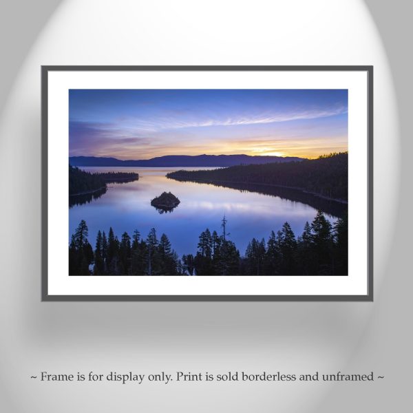 Product Image and Link for Lake Tahoe Art Photography with Emerald Bay Sunrise