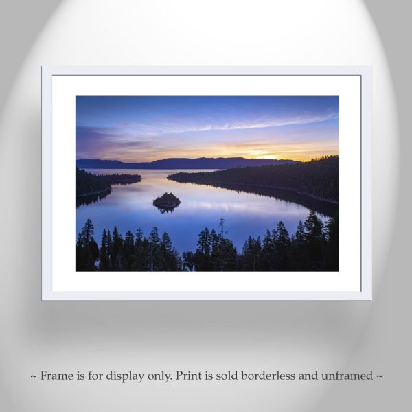 Product Image and Link for Lake Tahoe Art Photography with Emerald Bay Sunrise