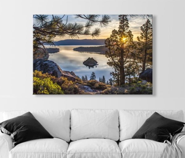 Product Image and Link for Lake Tahoe Art Photography Print with Emerald Bay