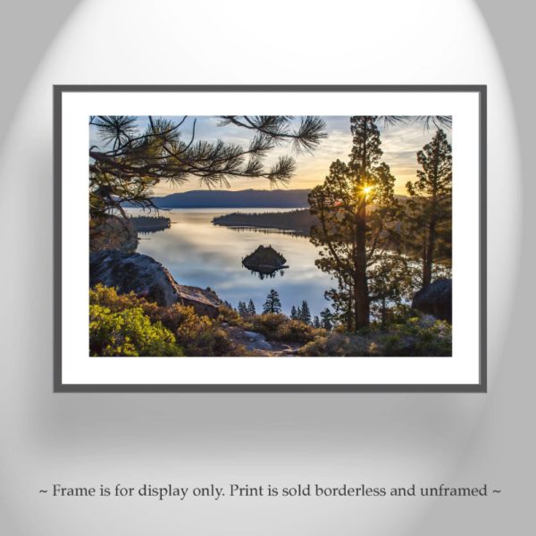 Product Image and Link for Lake Tahoe Art Photography Print with Emerald Bay