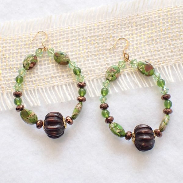 Product Image and Link for Hoop, Green & Bronze