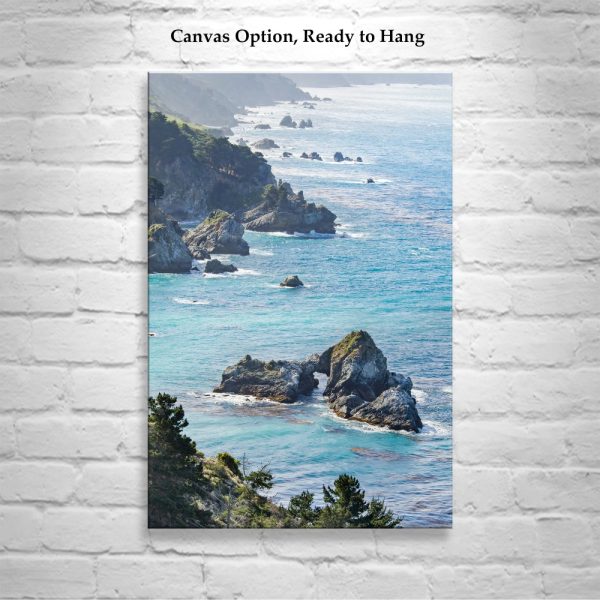 Product Image and Link for Big Sur Pacific Coast Highway Art Print | Vertical California Seacoast Picture for Home or Office