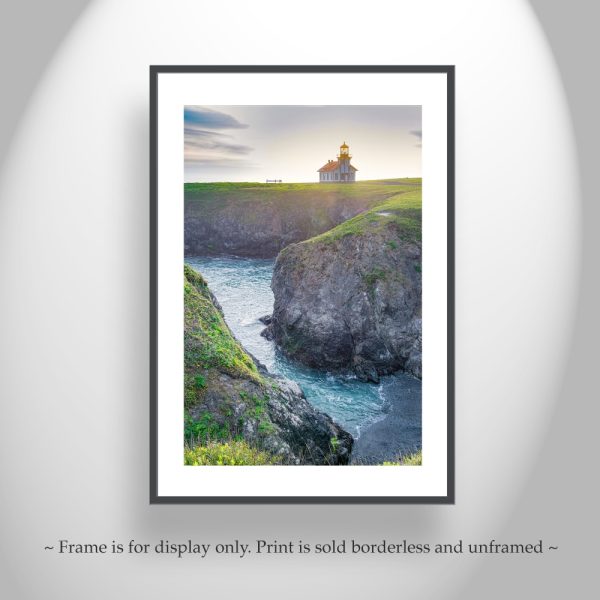 Product Image and Link for Mendocino Lighthouse Photograph at Point Cabrillo California Coast on Canvas or Traditional Photo Print