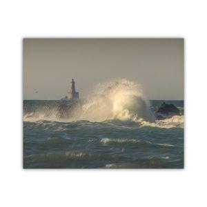 Product Image and Link for Crescent City California Art Print with Point Saint George Reef Lighthouse