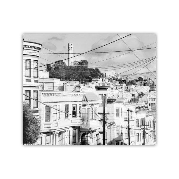 Product Image and Link for Coit Tower San Francisco Photography in Black and White with Telegraph Hill