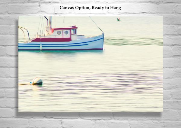 Product Image and Link for Tomales Bay Marin County Point Reyes Art with Old Fishing Boat | Nautical Art