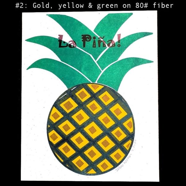 Product Image and Link for Hemp-not trees!, Pineapple Risograph