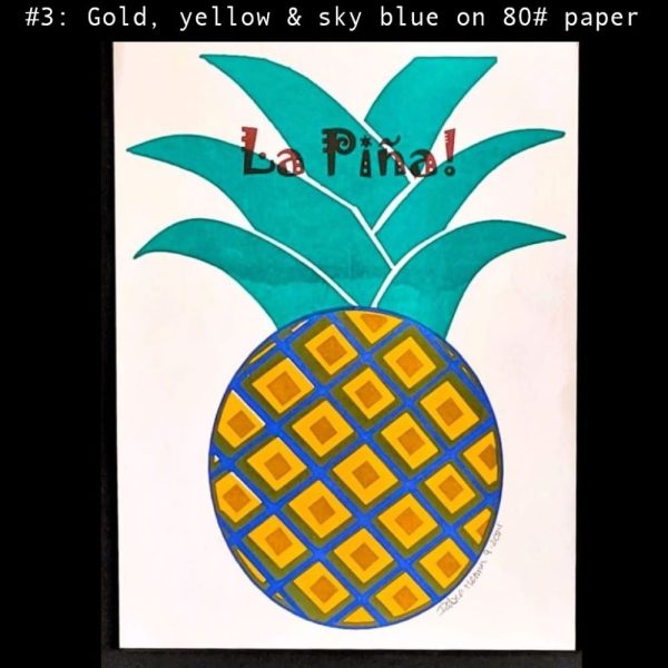 Product Image and Link for Hemp-not trees!, Pineapple Risograph