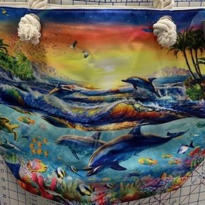 Product Image and Link for Large Dolphin tote bag