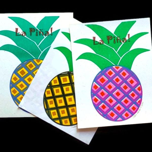 Product Image and Link for Hemp-not trees!, Pineapple Risograph