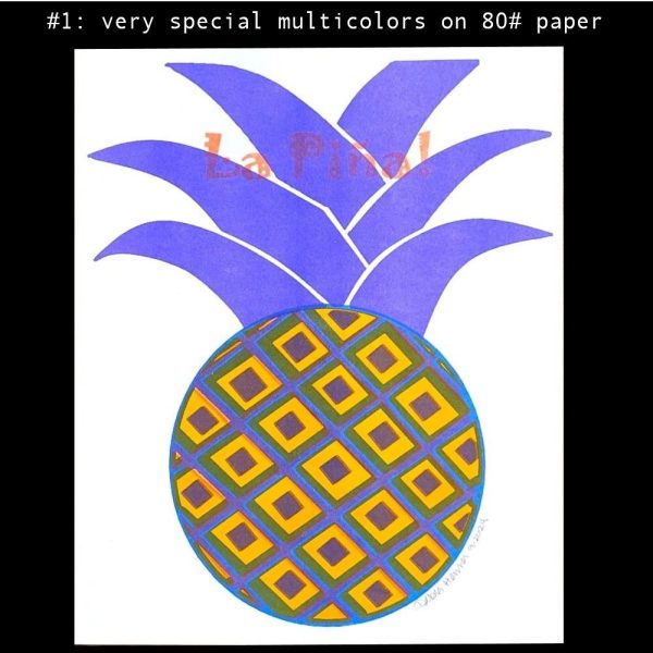 Product Image and Link for Hemp-not trees!, Pineapple Risograph