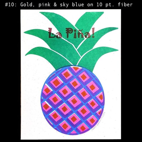 Product Image and Link for Hemp-not trees!, Pineapple Risograph