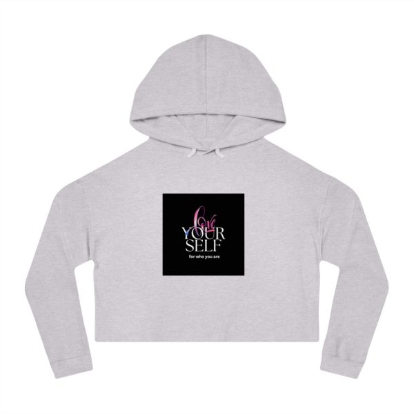 Product Image and Link for EYC Love Yourself Cropped Hoodie – Empowering Women’s Sweatshirt