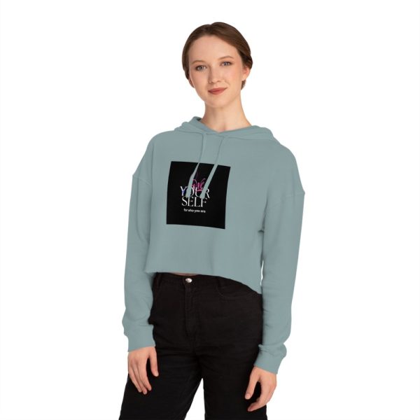 Product Image and Link for EYC Love Yourself Cropped Hoodie – Empowering Women’s Sweatshirt