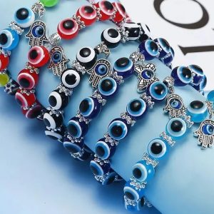 Product Image and Link for Evil eye bead bracelet