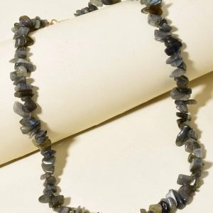 Product Image and Link for Labradorite Stone Beaded Necklace