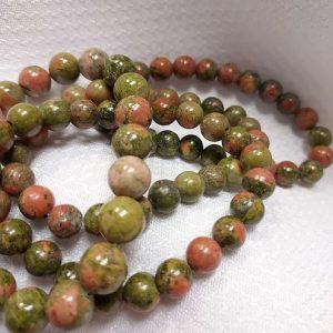 Product Image and Link for Unakite Jasper crystal bracelet