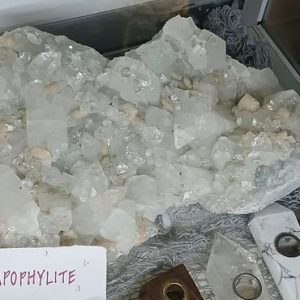 Product Image and Link for Apophyllite Cluster with Stilbite