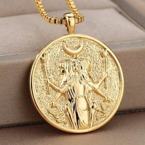 Product Image and Link for The Goddess Hecate Necklace Gold