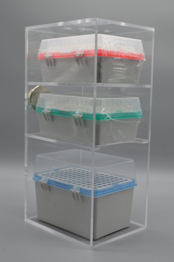 Product Image and Link for Pipette Tip Box Organizer for Micropippetes