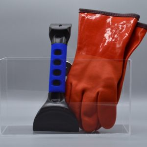 Product Image and Link for Freezer Gloves and Scraper Holder and Storage