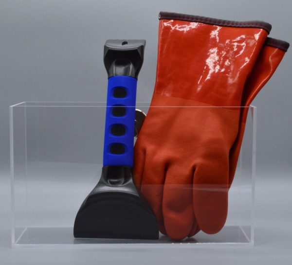 Product Image and Link for Freezer Gloves and Scraper Holder and Storage