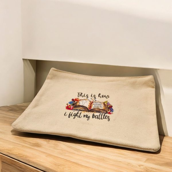 Product Image and Link for Canvas and Jute Tote with Matching Cosmetic Bag