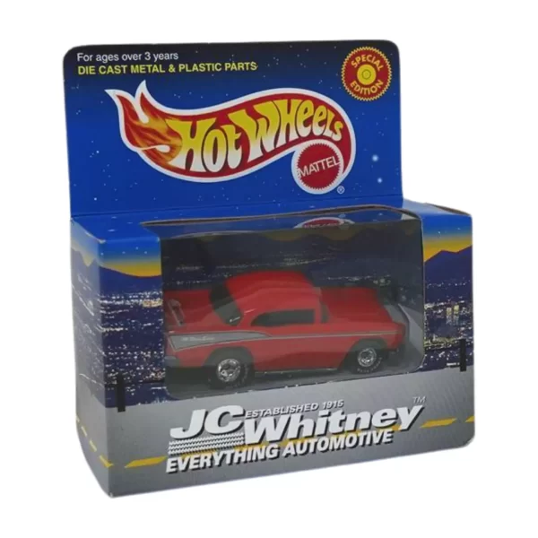 Product Image and Link for HOT WHEELS JC WHITNEY #28397 RED ’57 CHEVY