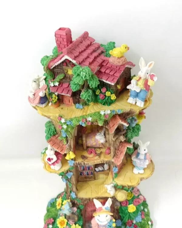 Product Image and Link for EASTER BUNNY RABBIT FAMILY TREE TREEHOUSE