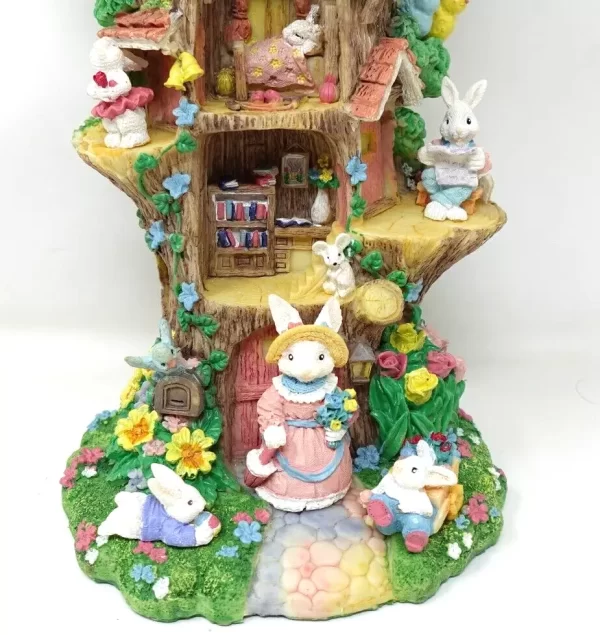 Product Image and Link for EASTER BUNNY RABBIT FAMILY TREE TREEHOUSE