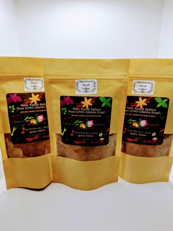 Product Image and Link for 7 Mushrooms Decaf Coffee