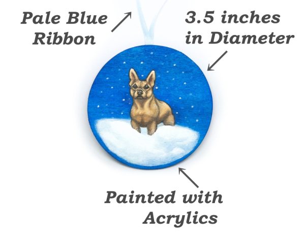 Product Image and Link for Brumblebark: A French Bulldog Painted Wood Christmas Ornament from the Compendium of Coruscant Canines