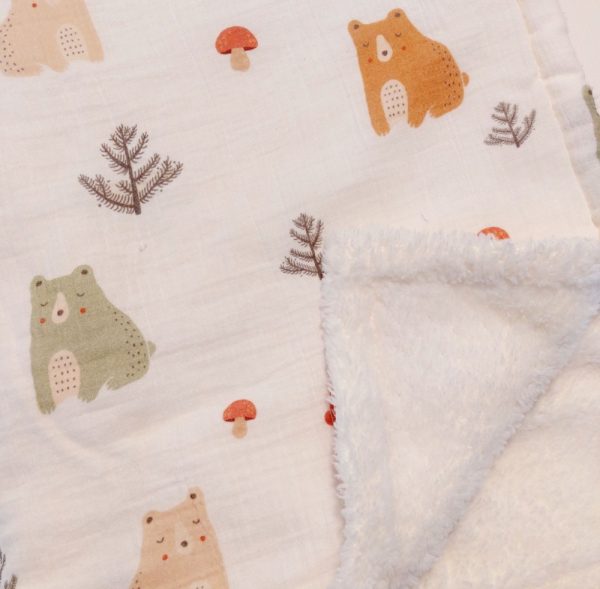 Product Image and Link for Petite Fleur – Sleepy Bear Poffy Blanket