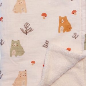 Product Image and Link for Petite Fleur – Sleepy Bear Poffy Blanket