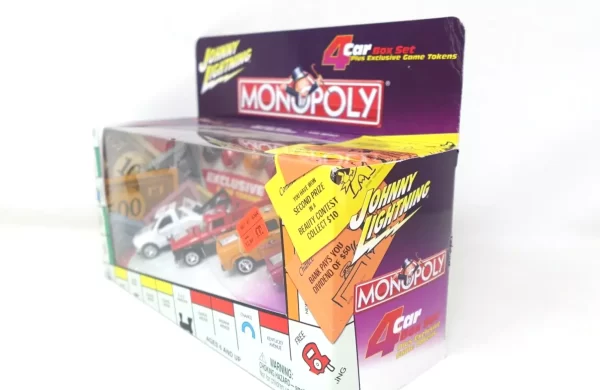 Product Image and Link for Johnny Lightning Monopoly 4 Car Set 1:64 Scale