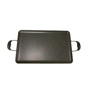 Product Image and Link for Marble Finish Black Double Griddle