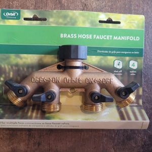 Product Image and Link for Orbit 4-outlet brass hose faucet manifold