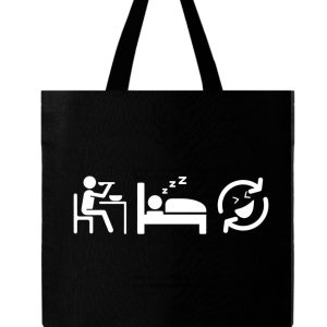 Product Image and Link for EAT SLEEP REPEAT EVERYDAY CANVAS TOTE