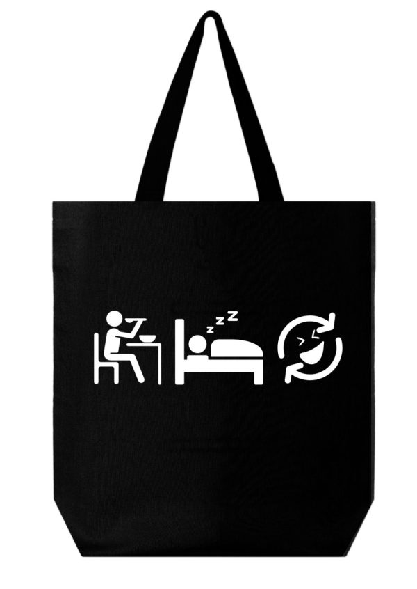 Product Image and Link for EAT SLEEP REPEAT EVERYDAY CANVAS TOTE