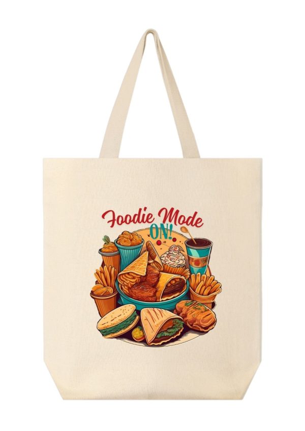 Product Image and Link for FOODIE MODE ON EVERYDAY CANVAS TOTE